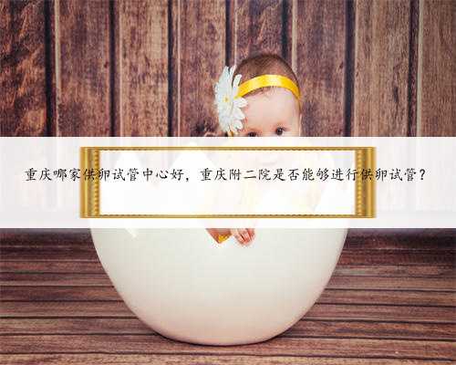 重庆哪家供卵试管中心好，重庆附二院是否能够进行供卵试管？